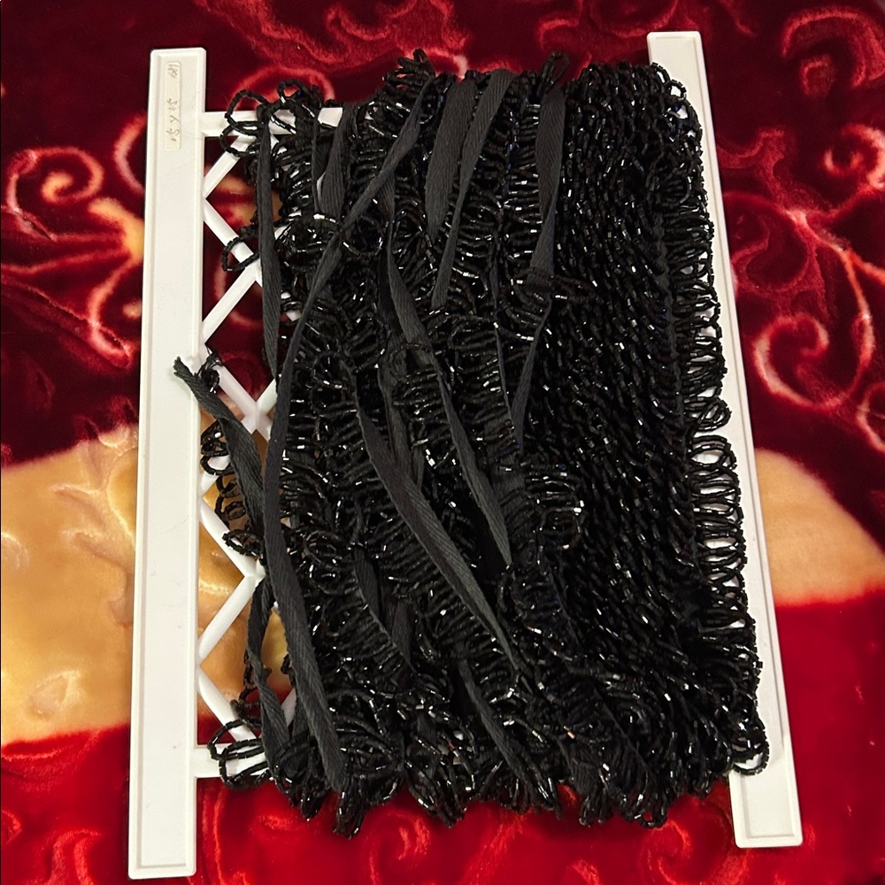 Black Beaded  about 8 or so yards